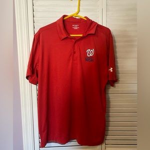 Under Armour Washington Nationals Red Shirt Size Large